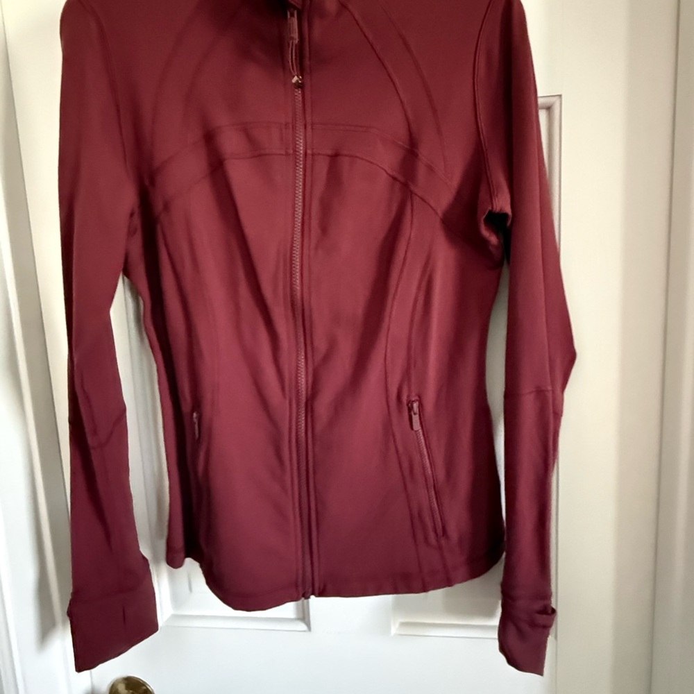 Lululemon Athletica Define Maroon Full-Zip Active Jacket